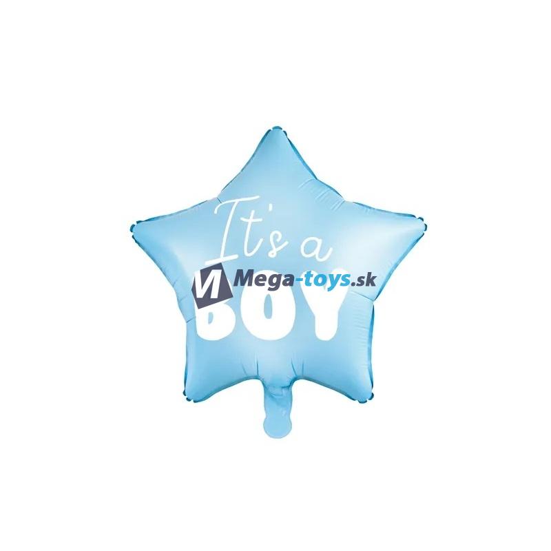 Fóliový balón „Je to KLUK “ hviezda modrá 48 cm