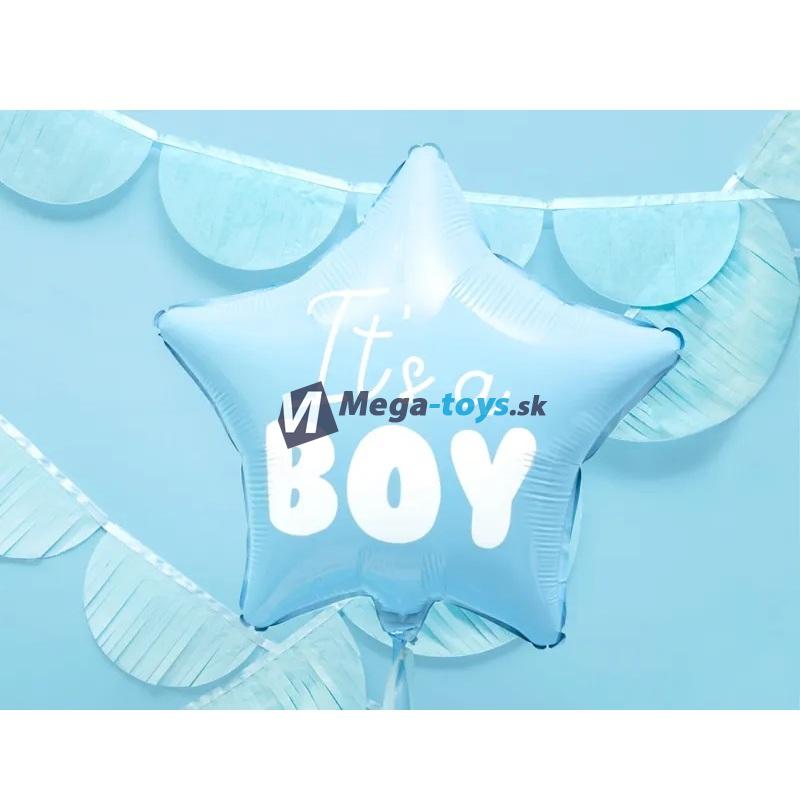 Fóliový balón „Je to KLUK “ hviezda modrá 48 cm