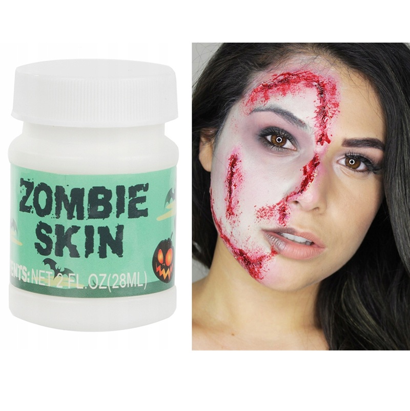Halloween zombie make-up 28 ml – biely podklad na efekt mŕtvej kože