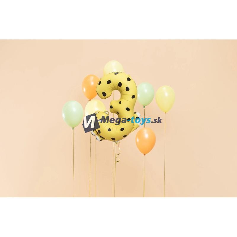 Fóliový balón číslo 3 Gepard 68x98 cm
