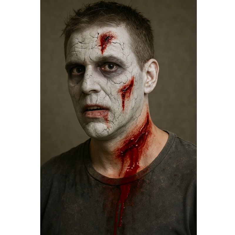 Halloween zombie make-up 28 ml – biely podklad na efekt mŕtvej kože