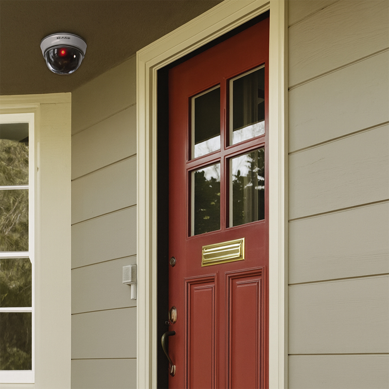 Atrapa kamery Dome IR veľká – falošná CCTV kamera s LED
