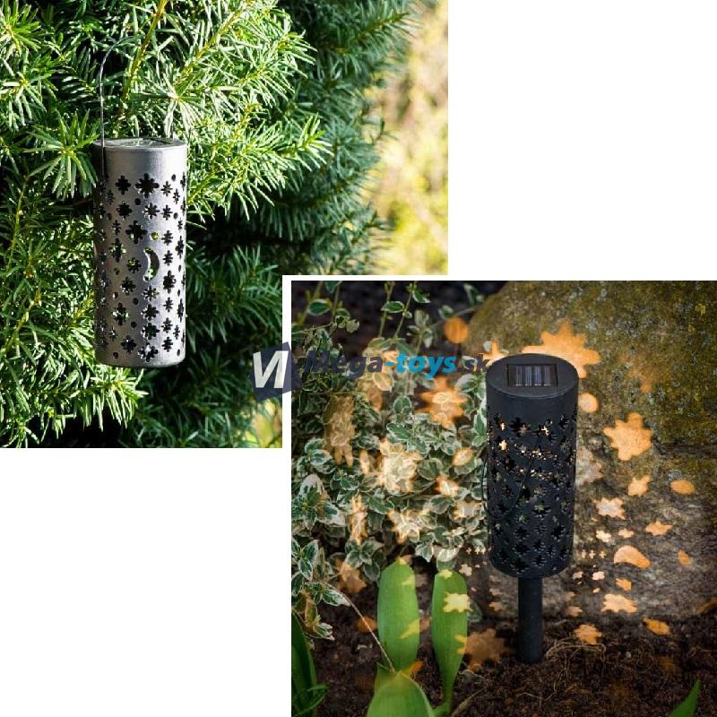 Solárna záhradná lampa / lampáš 4ks 40 cm