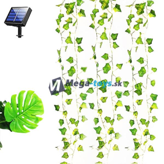Solárna LED reťaz - listy