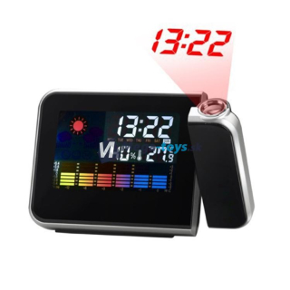 Premietacie LCD hodiny s meteostanicou
