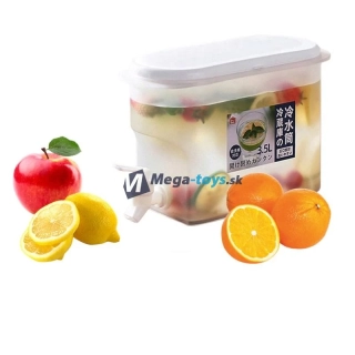Nádoba na studené nápoje s kohútikom do chladničky 3,5L