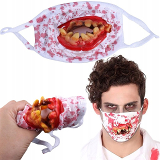 Halloween maska Krvavé zuby – desivý úsmev